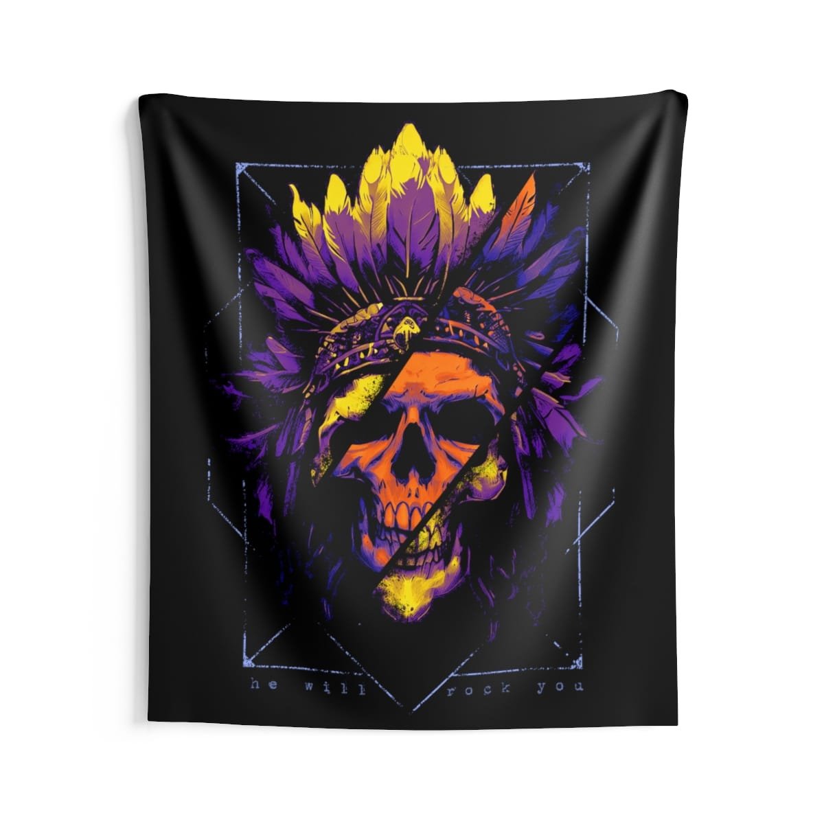 Tavares Artwork - We Will Rock You Indoor Wall Tapestries - Image 4