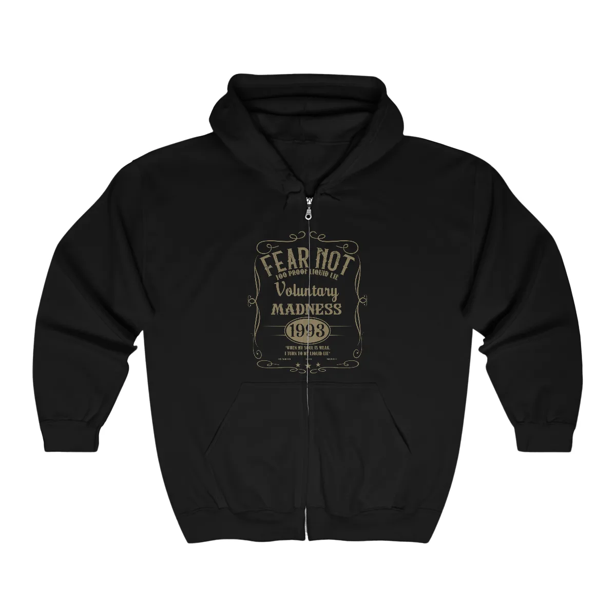Fear Not - Voluntary Madness Full Zip Hooded Sweatshirt