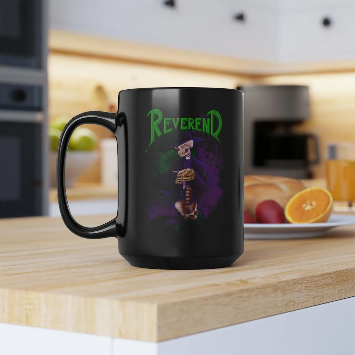 Reverend 15oz Black Mug