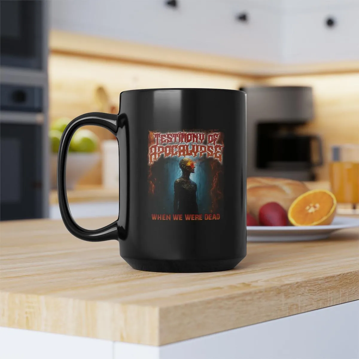 Testimony of Apocalypse - When We Were Dead (Fire Version) 15oz Black Mug