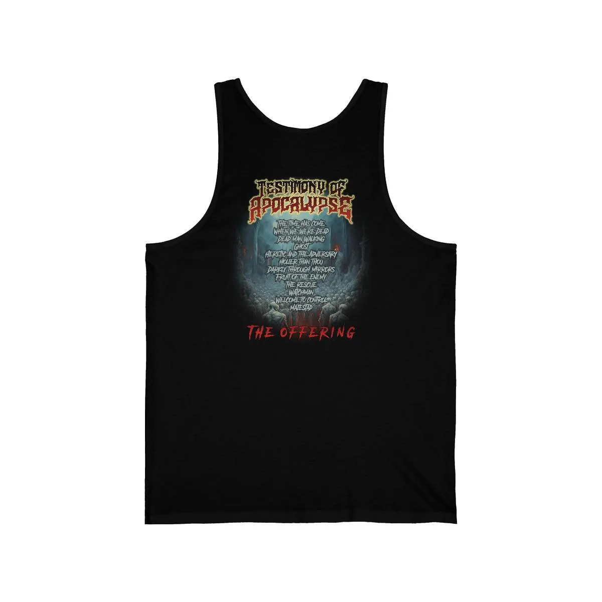 Testimony Of Apocalypse - The Offering Unisex Jersey Tank Top (2-Sided)
