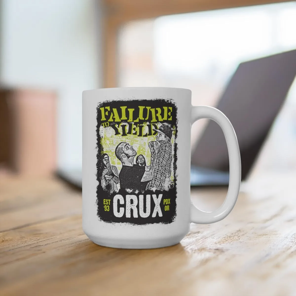 Crux - Failure To Yield 15oz White Mug
