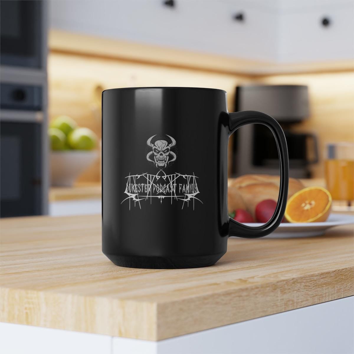 Dukester podcast Family 15oz Black Mug - Image 7