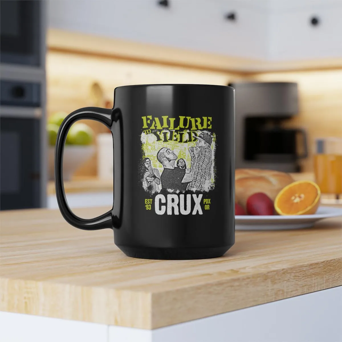 Crux - Failure To Yield 15oz Black Mug