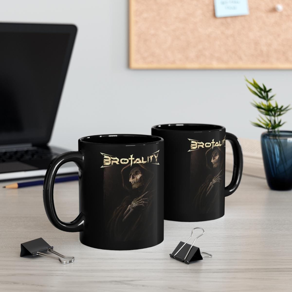 Brotality Reaper Black mug 11oz - Image 6
