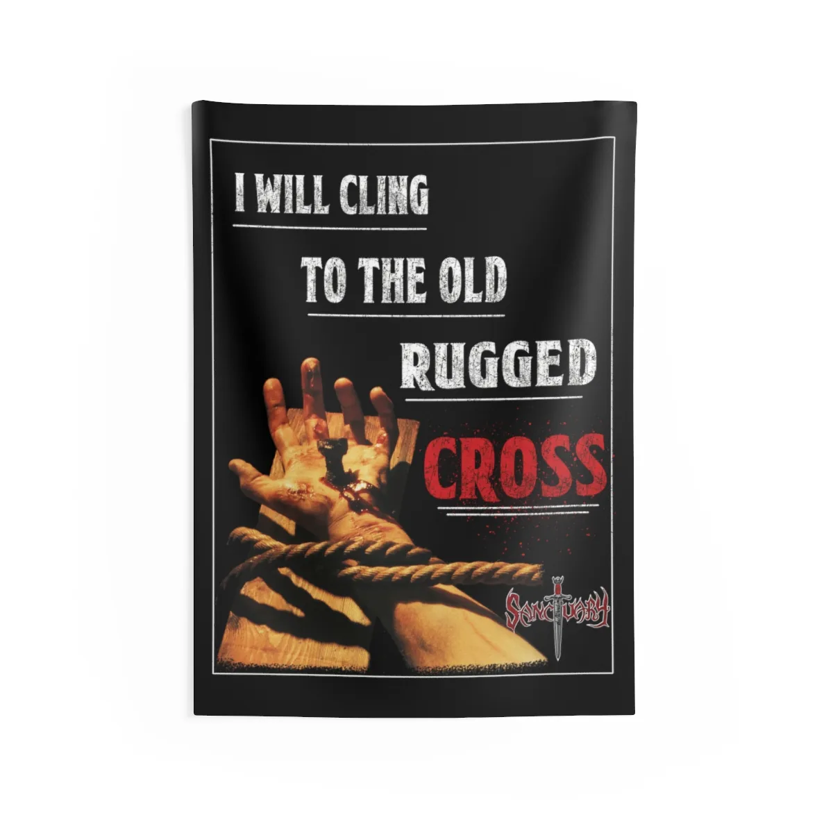 Sanctuary International - Rugged Cross Indoor Wall Tapestries