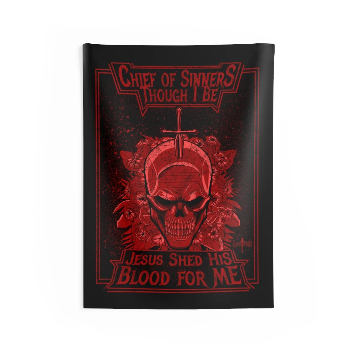 Sanctuary International - Chief Of Sinners Indoor Wall Tapestries