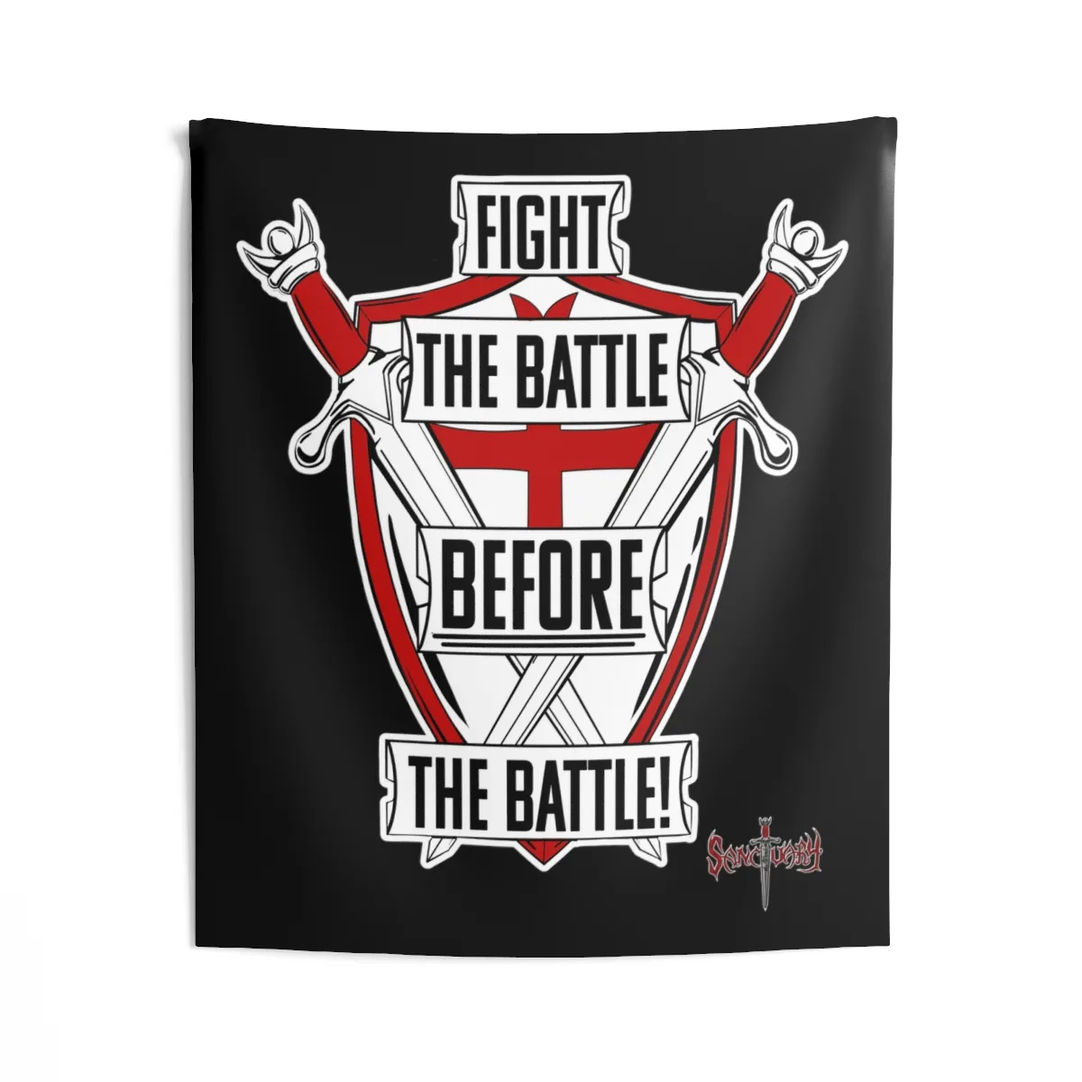Sanctuary International - Fight The Battle Indoor Wall Tapestries