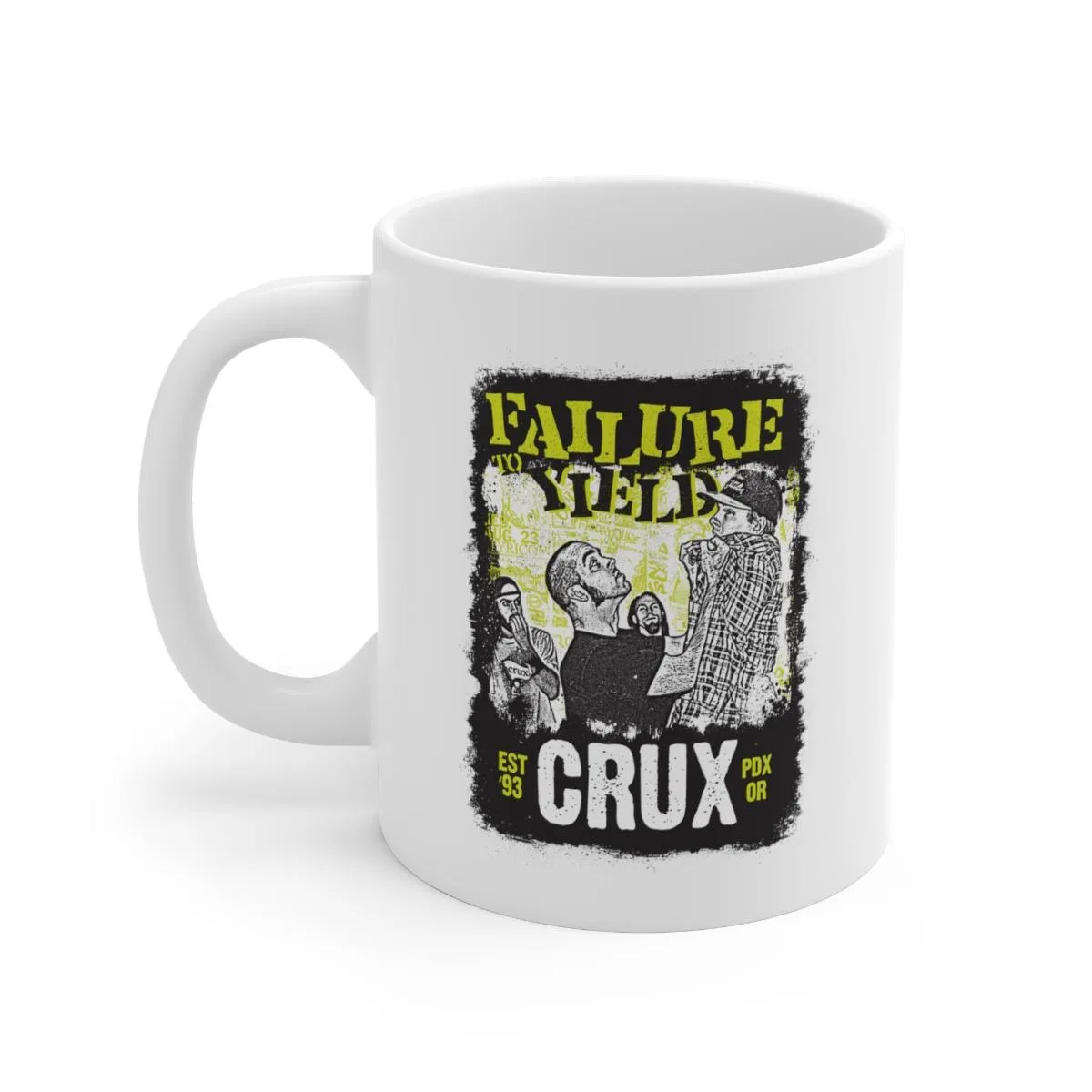 Crux - Failure To Yield 11oz White Mug