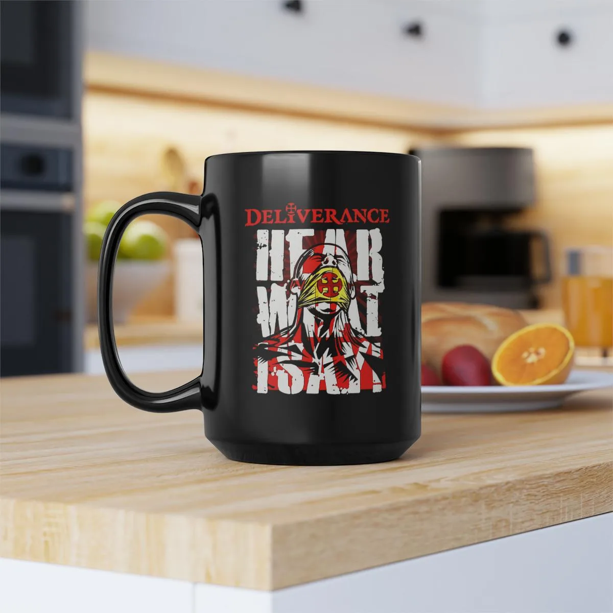Deliverance - Hear What I Say Black Mug 15oz