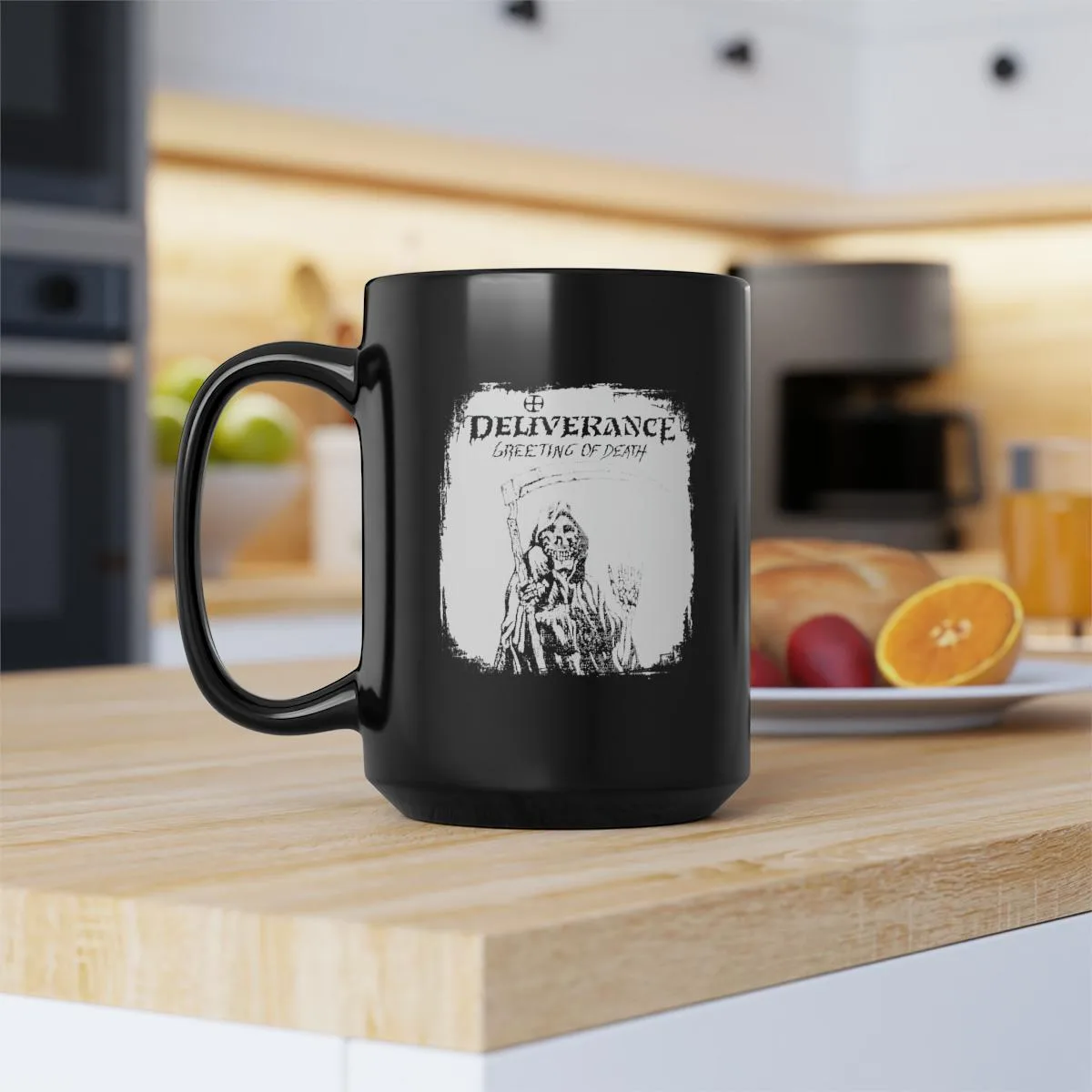 Deliverance - Greetings of Death Black Mug 15oz