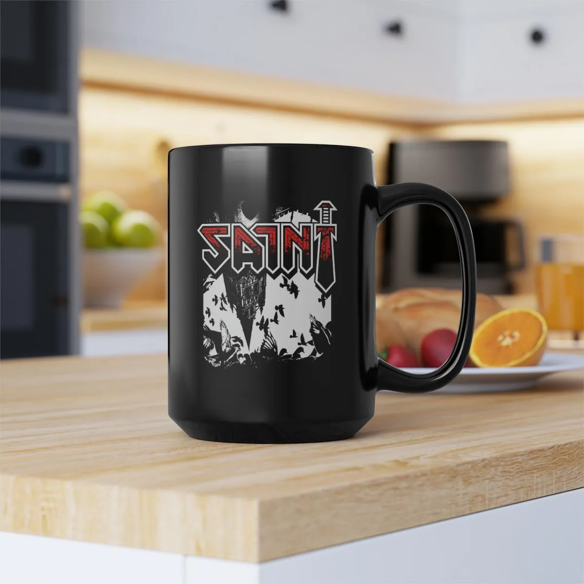 Saint - Heaven Fell 15oz Black Mug