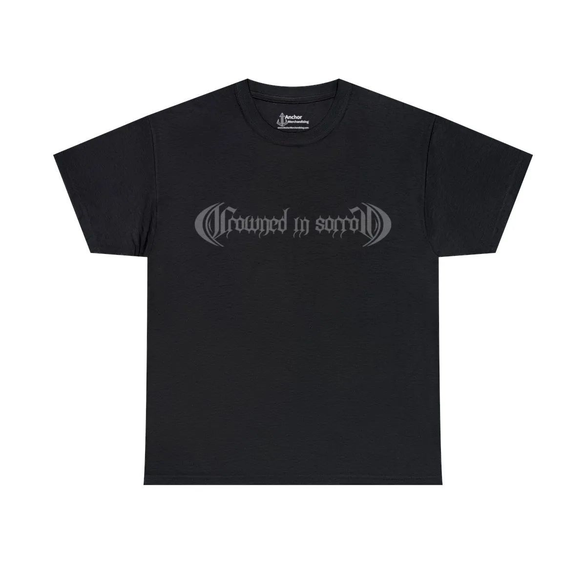 Crowned In Sorrow Grey Logo Short Sleeve Tshirt