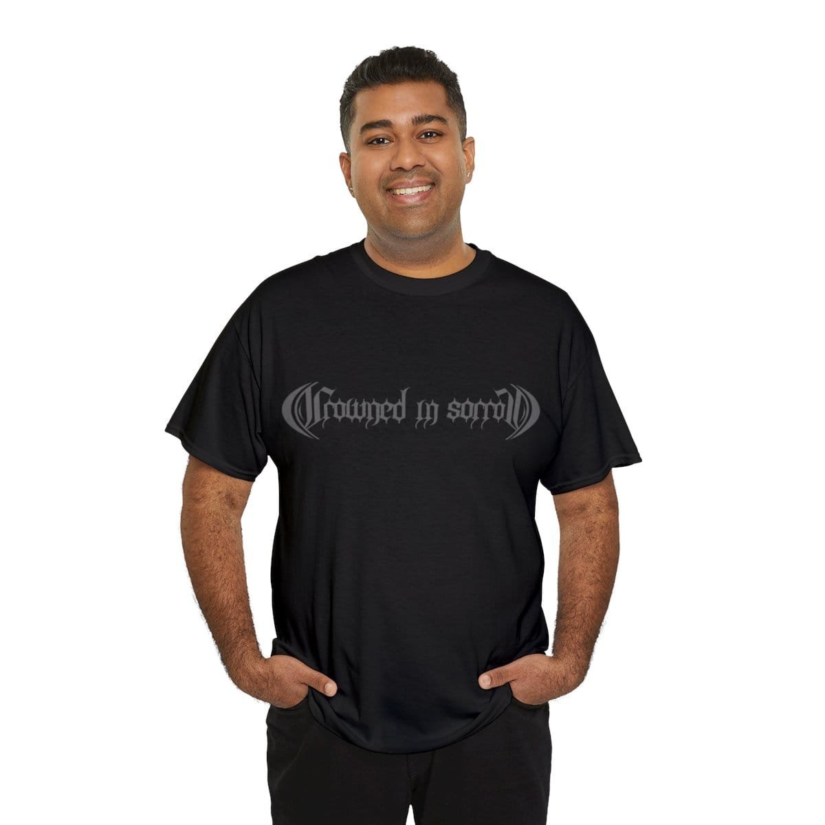 Crowned In Sorrow Grey Logo Short Sleeve Tshirt - Image 8