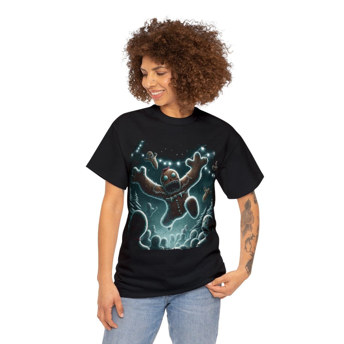 Holiday Horrors - Attack Of The Gingerbread Men Short Sleeve T-shirt - Image 3