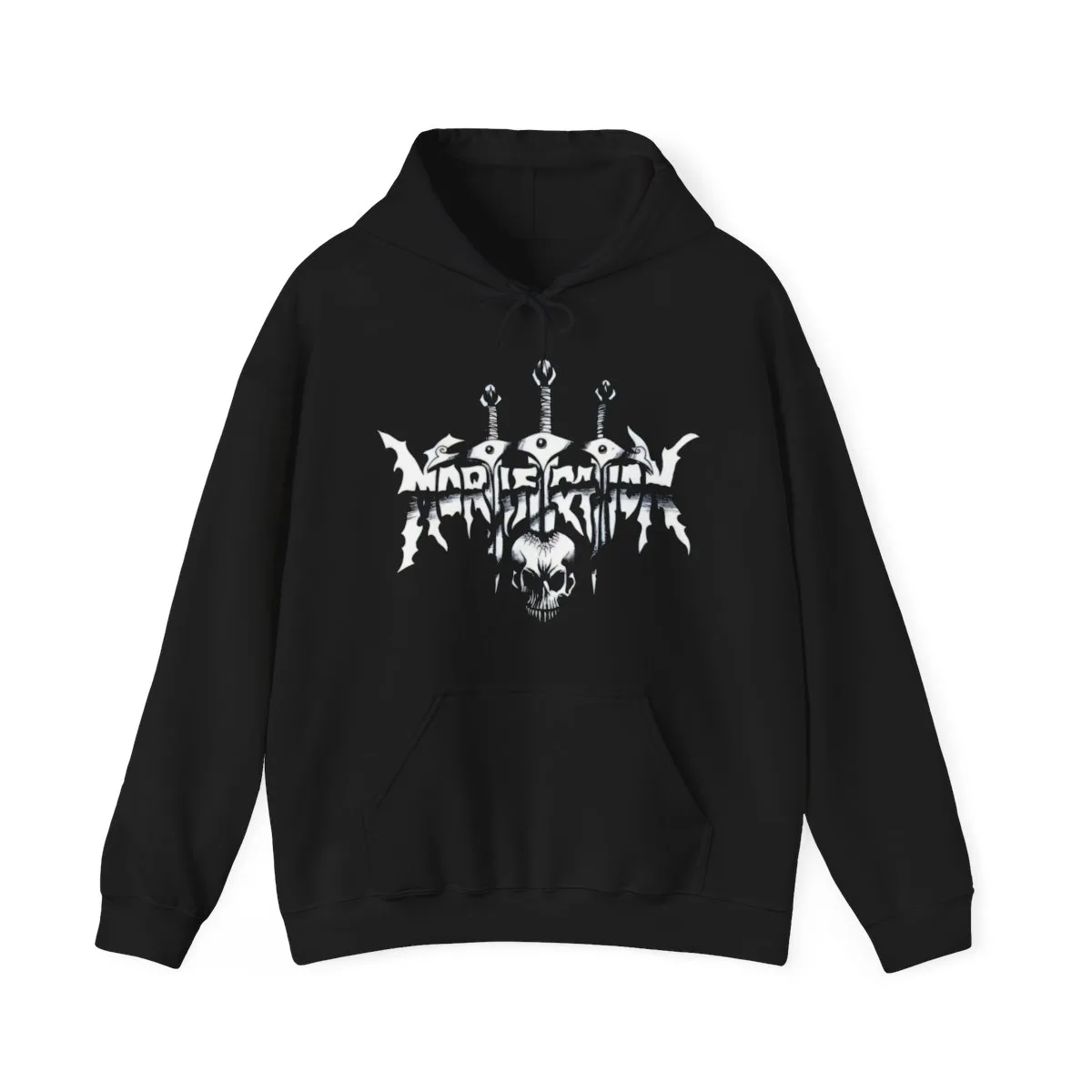 Mortification Swords and Skull Logo Pullover Hooded Sweatshirt 185MD