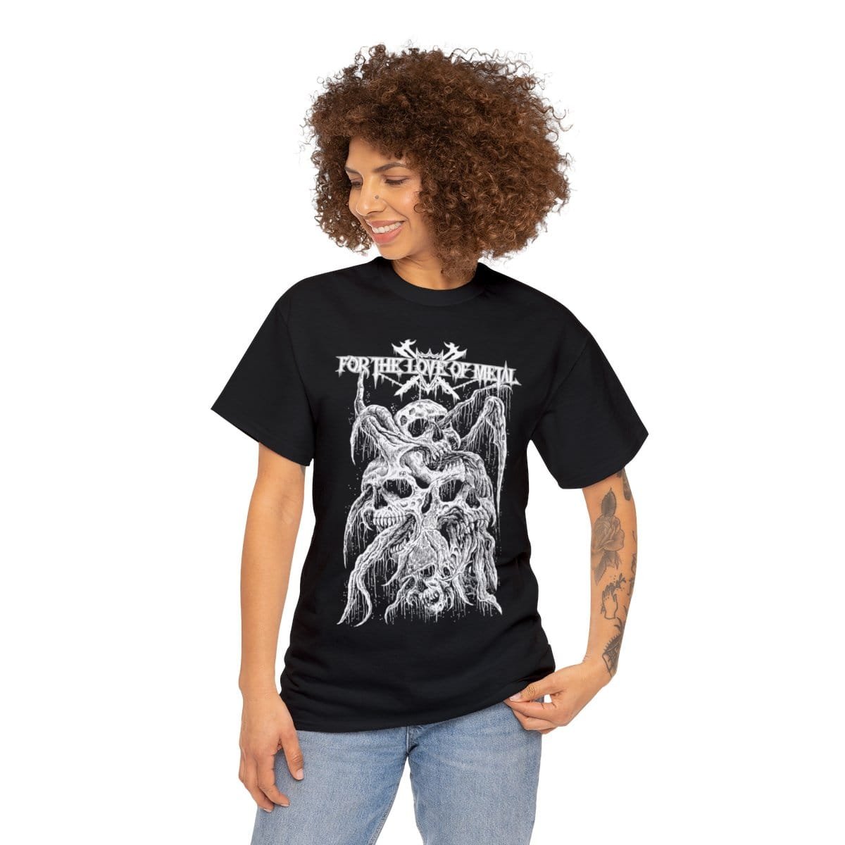 For The Love Of Metal - Skulls Short Sleeve Tshirt - Image 3