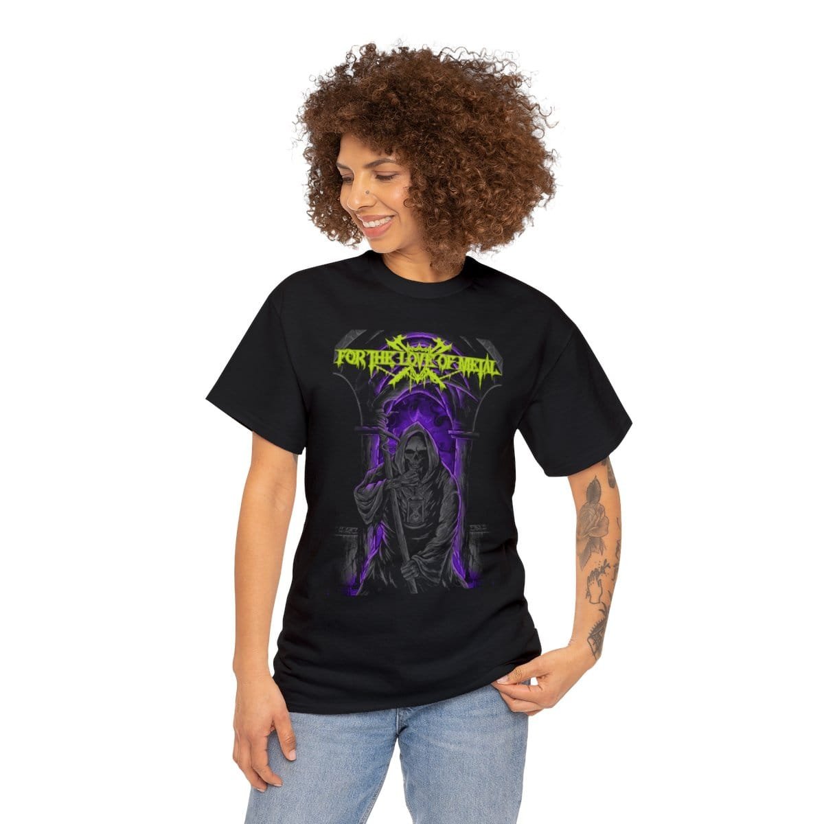 For The Love Of Metal - Grim Reaper Short Sleeve Tshirt - Image 3