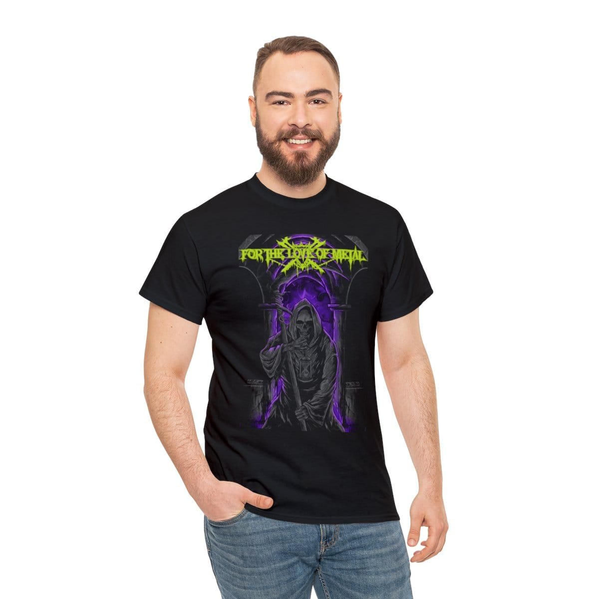 For The Love Of Metal - Grim Reaper Short Sleeve Tshirt - Image 5
