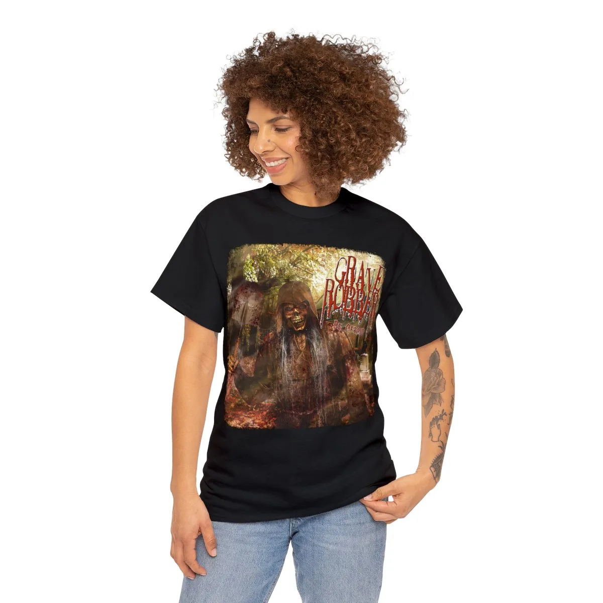 Grave Robber - Be Afraid Original Short Sleeve Tshirt - Image 3