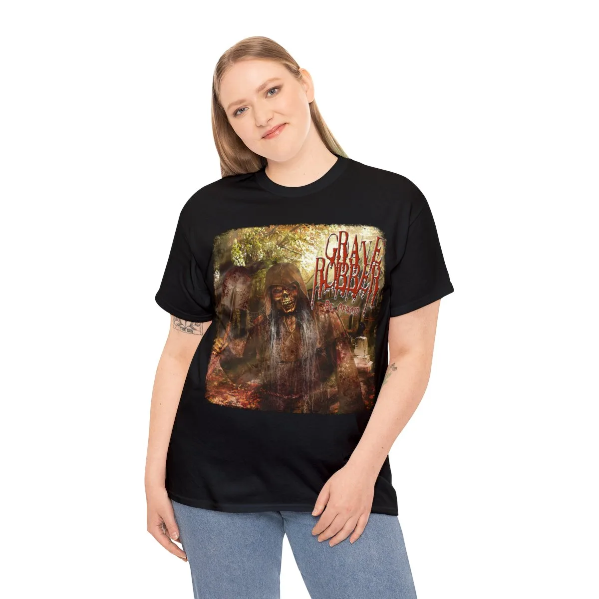 Grave Robber - Be Afraid Original Short Sleeve Tshirt - Image 4