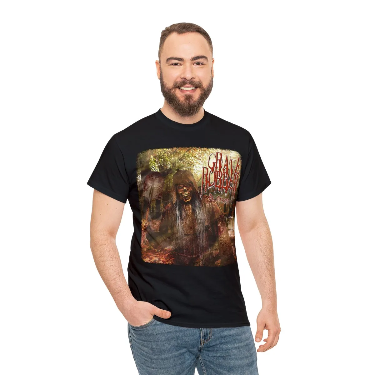 Grave Robber - Be Afraid Original Short Sleeve Tshirt - Image 5