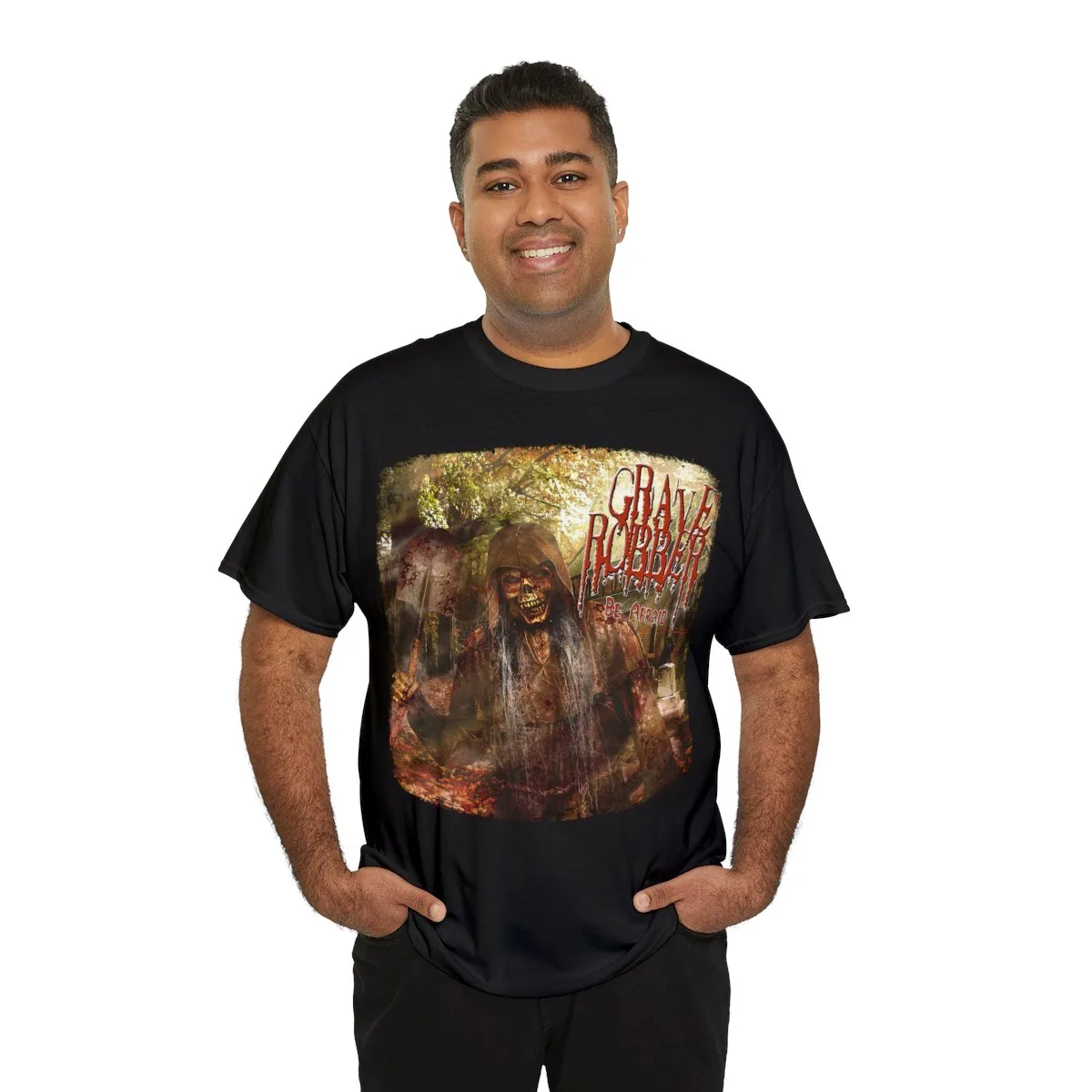 Grave Robber - Be Afraid Original Short Sleeve Tshirt - Image 8