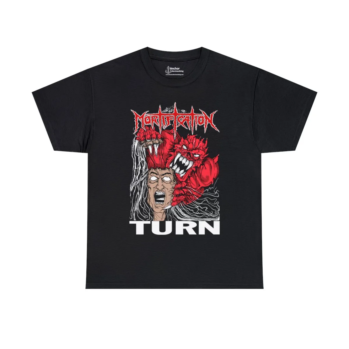 Mortification - Turn Red Logo Version Short Sleeve Tshirt