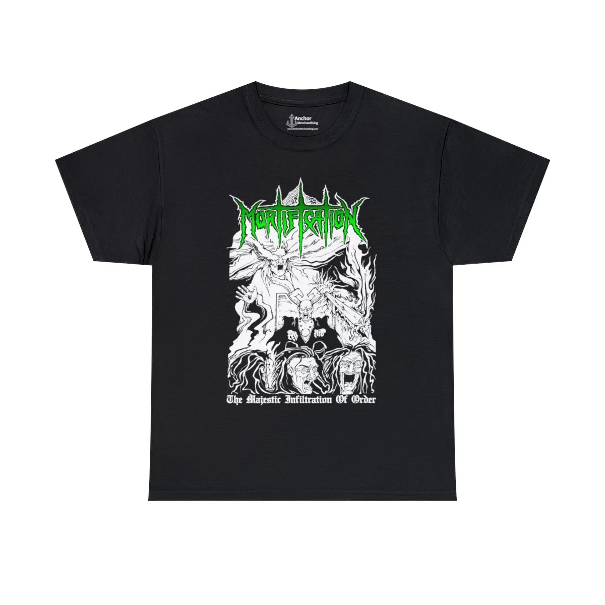 Mortification - The Majestic Infiltration Of Order Short Sleeve Tshirt (2-Sided)