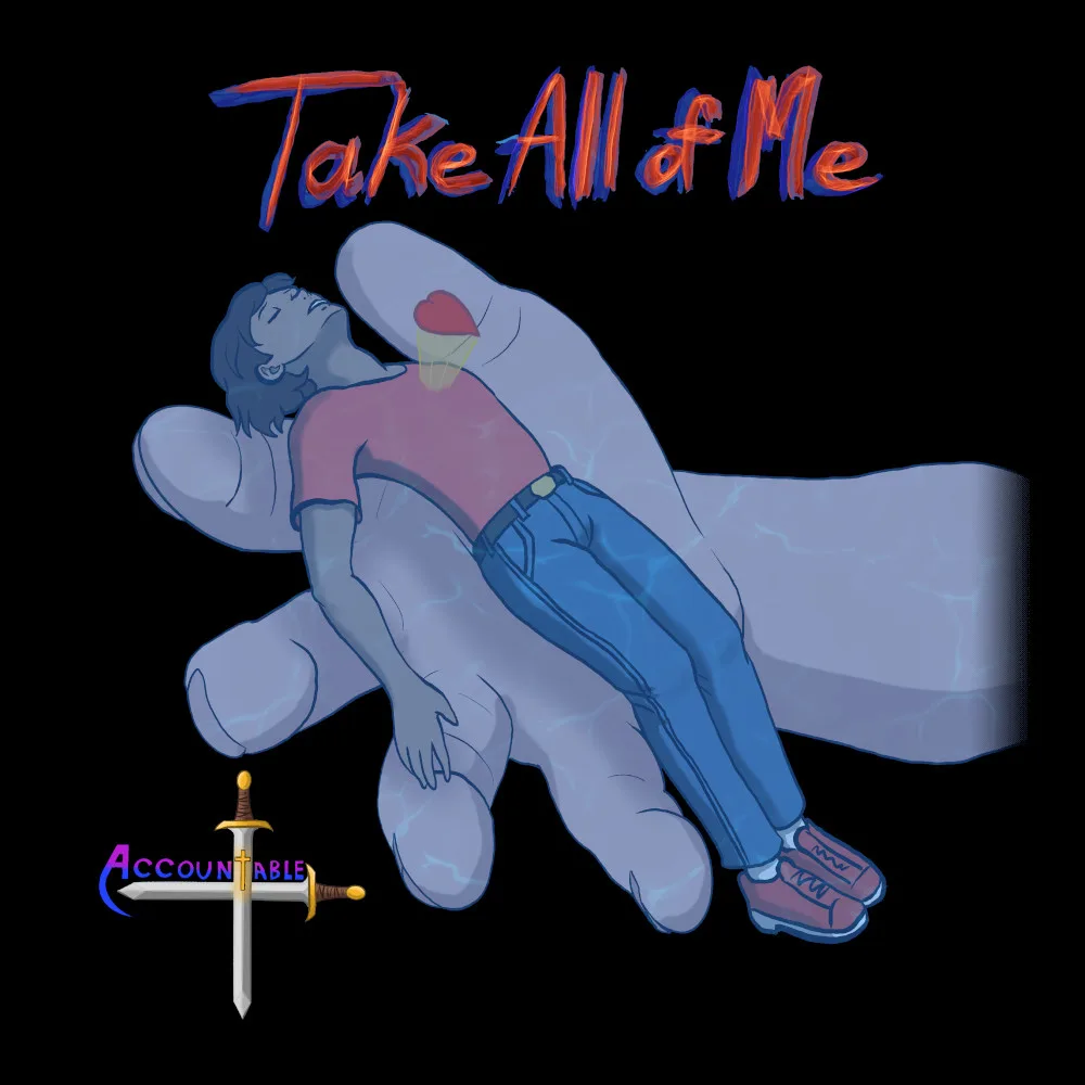 Accountable - Take All Of Me - Black Denim Printed Patches (2 sizes)