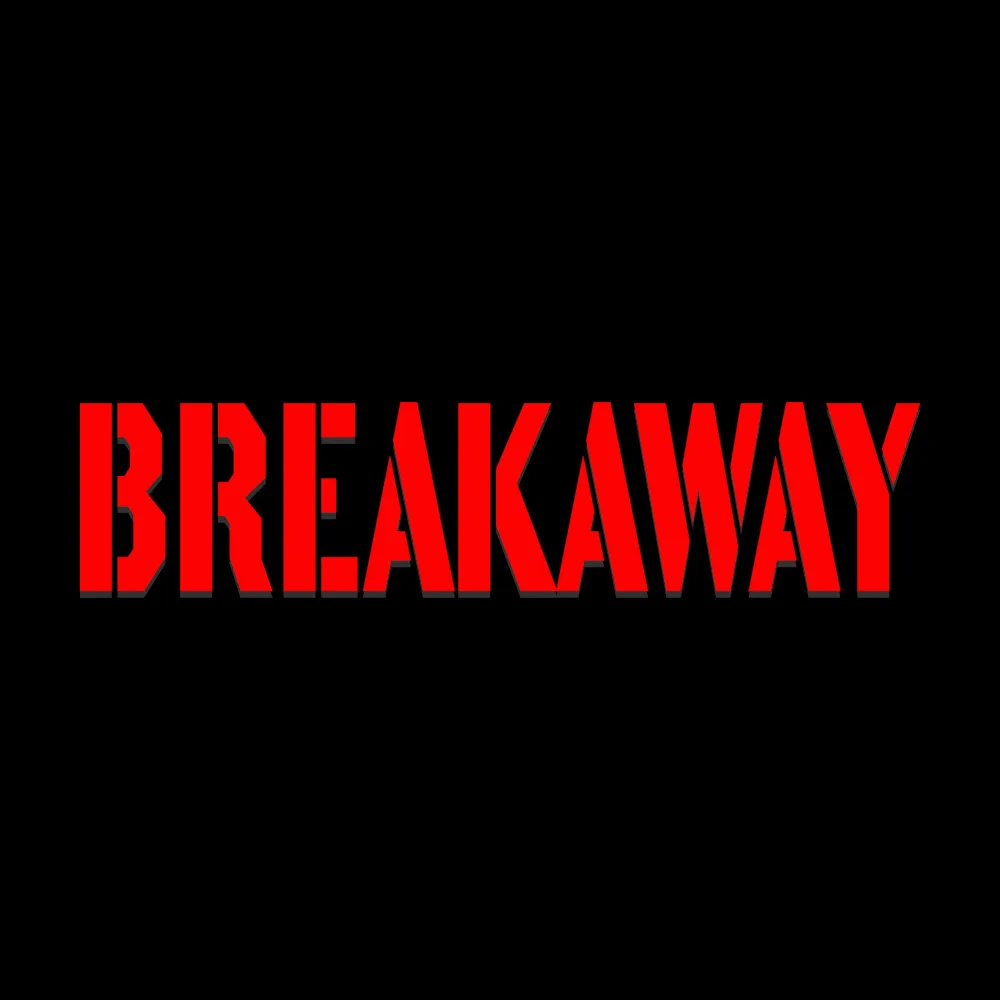Breakaway Red Logo - Black Denim Printed Patches (2 sizes)