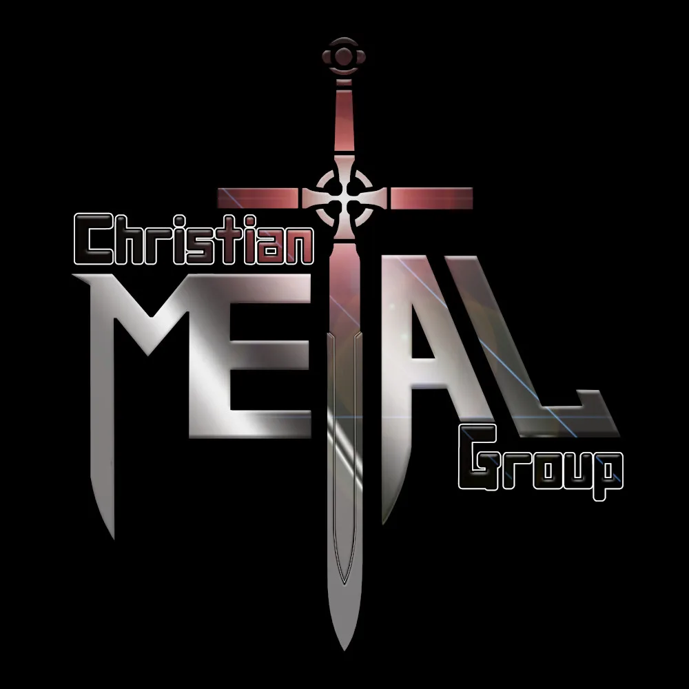 Christian Metal Group Logo - Black Denim Printed Patches (2 sizes)