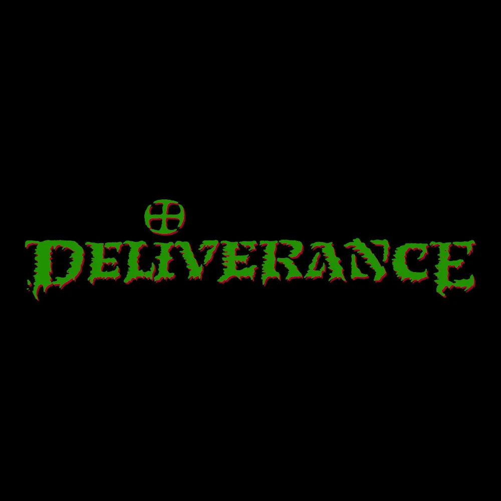 Deliverance - Green Logo - Black Denim Printed Patches (2 sizes)
