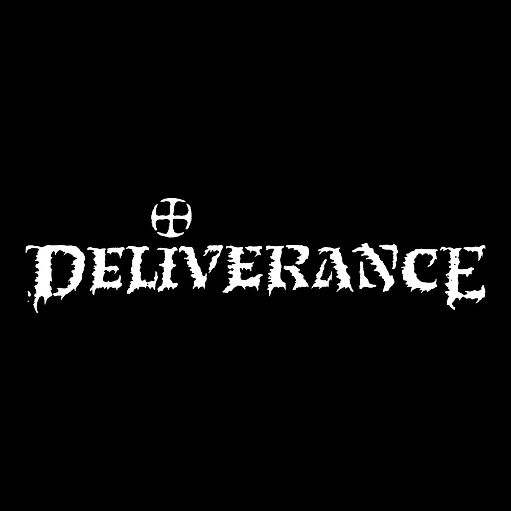 Deliverance Logo - Black Denim Printed Patches (2 sizes)