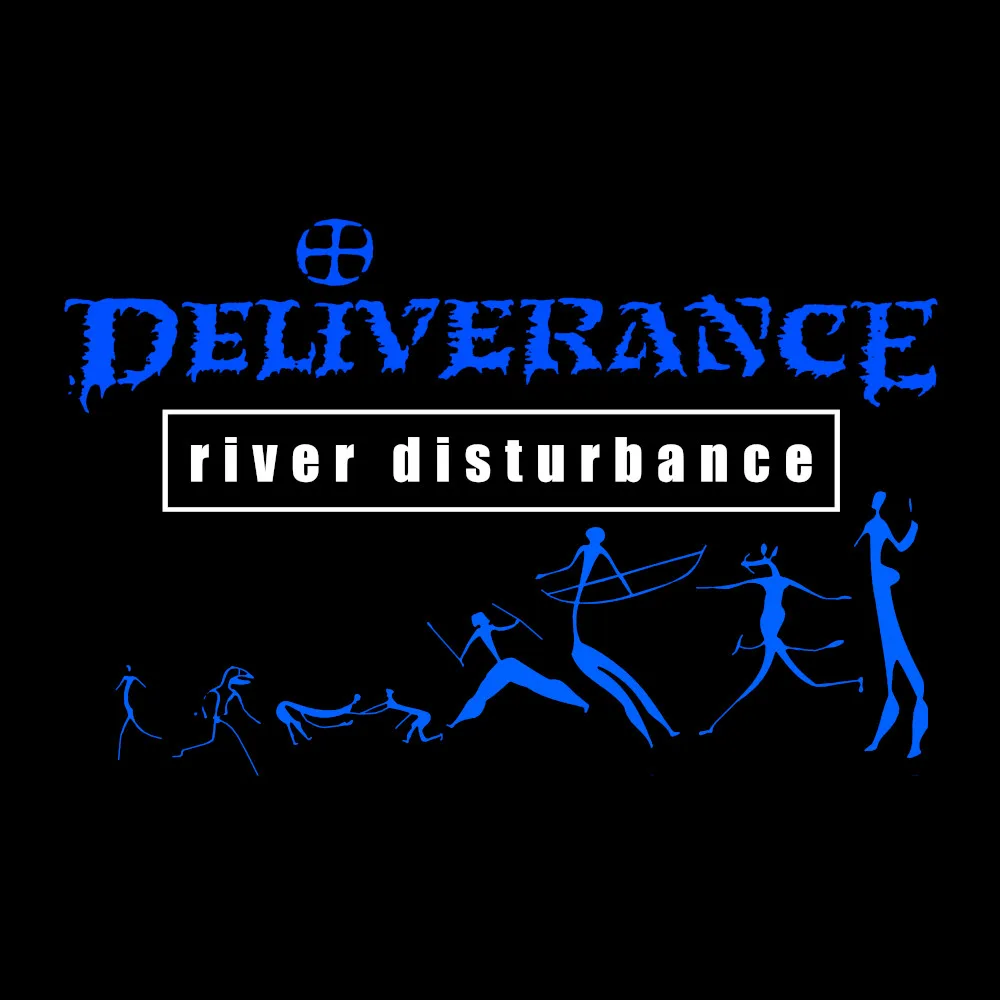 Deliverance - River Disturbance Logos - Black Denim Printed Patches (2 sizes)