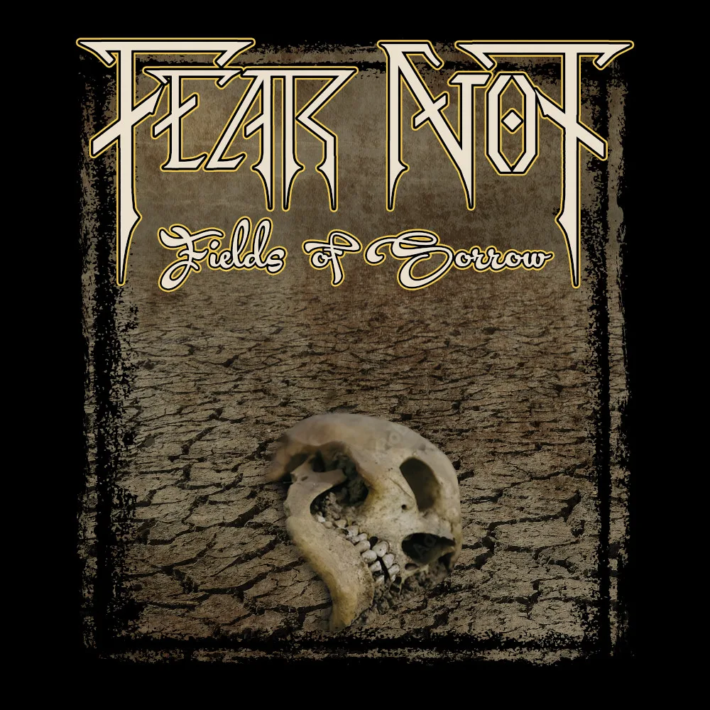 Fear Not - Fields of Sorrow Skull - Black Denim Printed Patches (2 sizes)