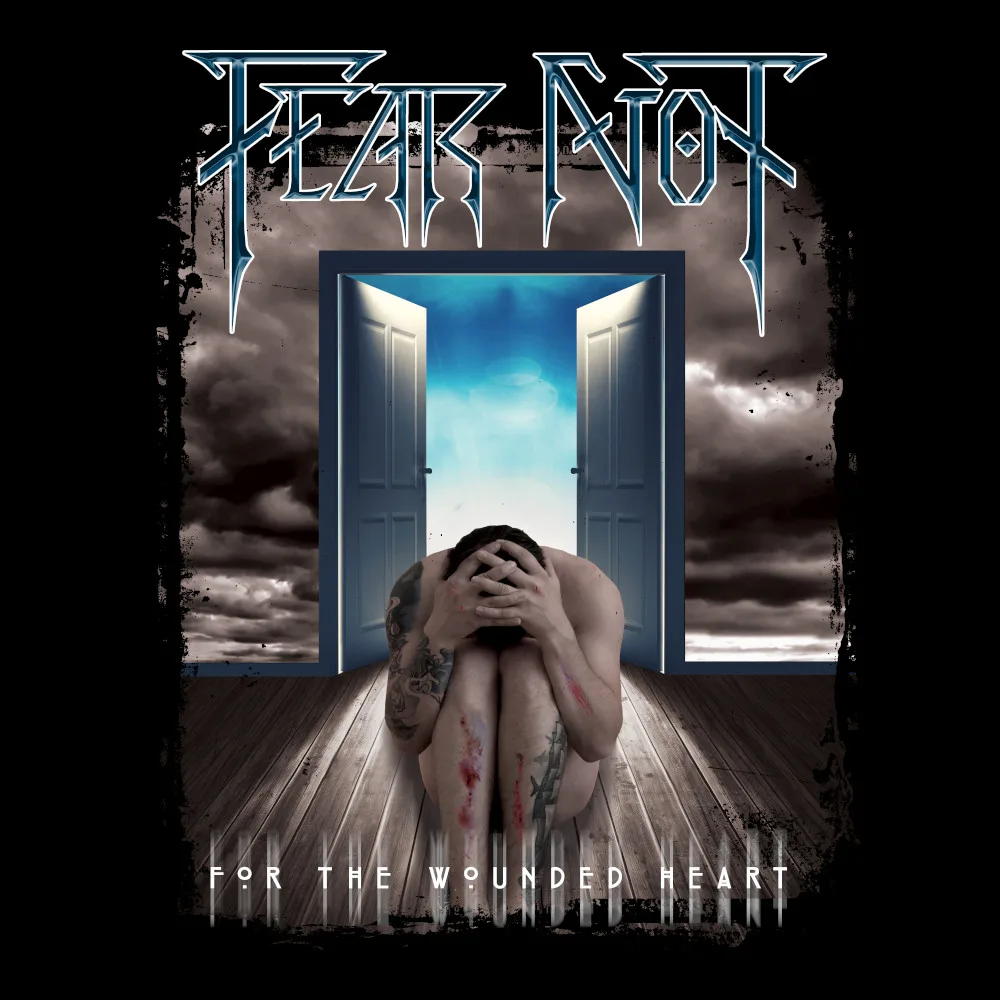 Fear Not - For The Wounded Heart - Black Denim Printed Patches (2 sizes)