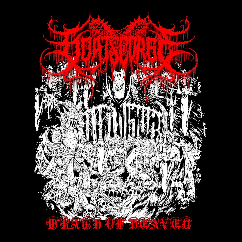 Goatscorge - Wrath Of Heaven - Black Denim Printed Patches (2 sizes)
