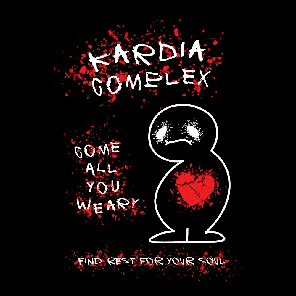 Kardia Complex - Come All You Weary - Black Denim Printed Patches (2 sizes)