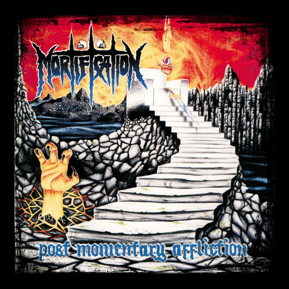 Mortification - Post Momentary Affliction - Black Denim Printed Patches (2 sizes)