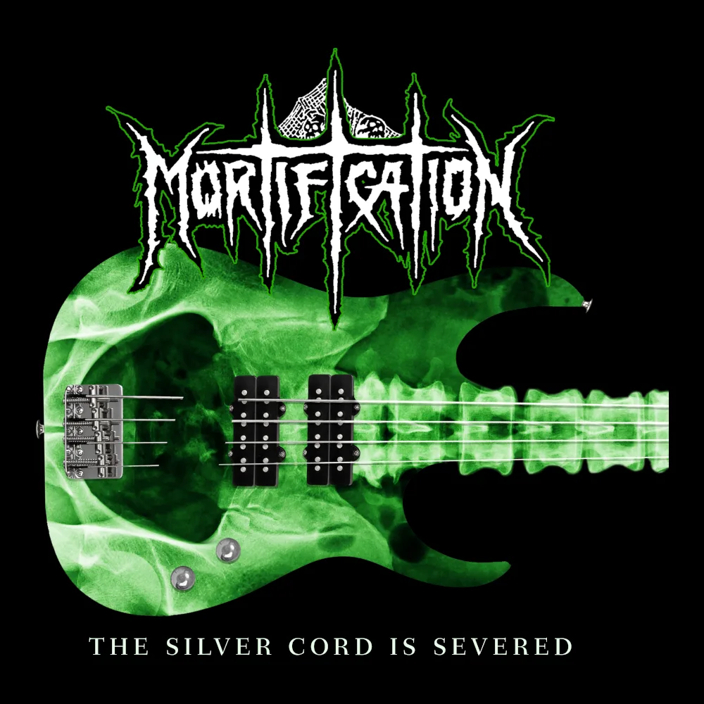 Mortification - The Silver Cord Is Severed - Black Denim Printed Patches (2 sizes)