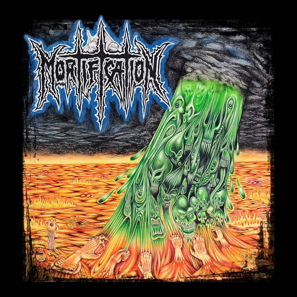 Mortification - Black Denim Printed Patches (2 sizes)