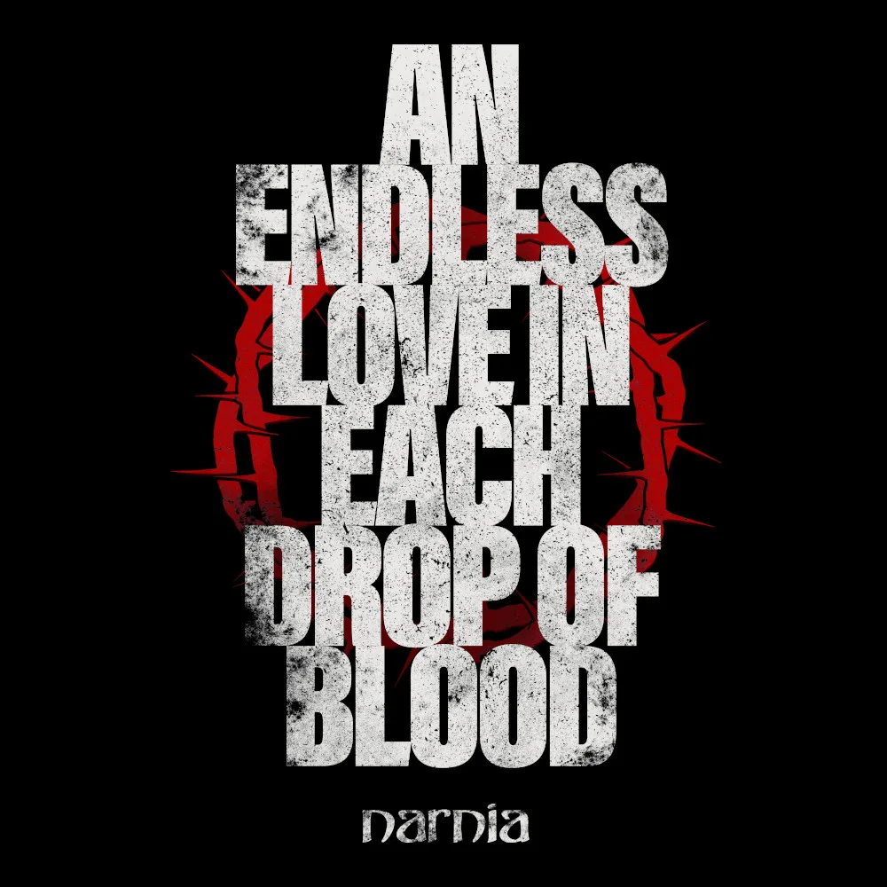 Narnia - An Endless Love In Each Drop Of Blood - Black Denim Printed Patches (2 sizes)