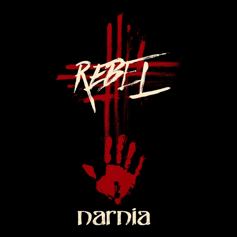 Narnia - Rebel Cross - Black Denim Printed Patches (2 sizes)