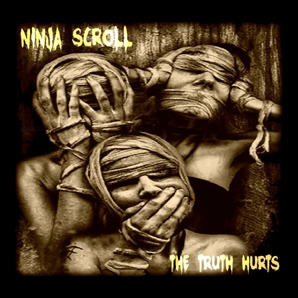 Ninja Scroll - The Truth Hurts - Black Denim Printed Patches (2 sizes)