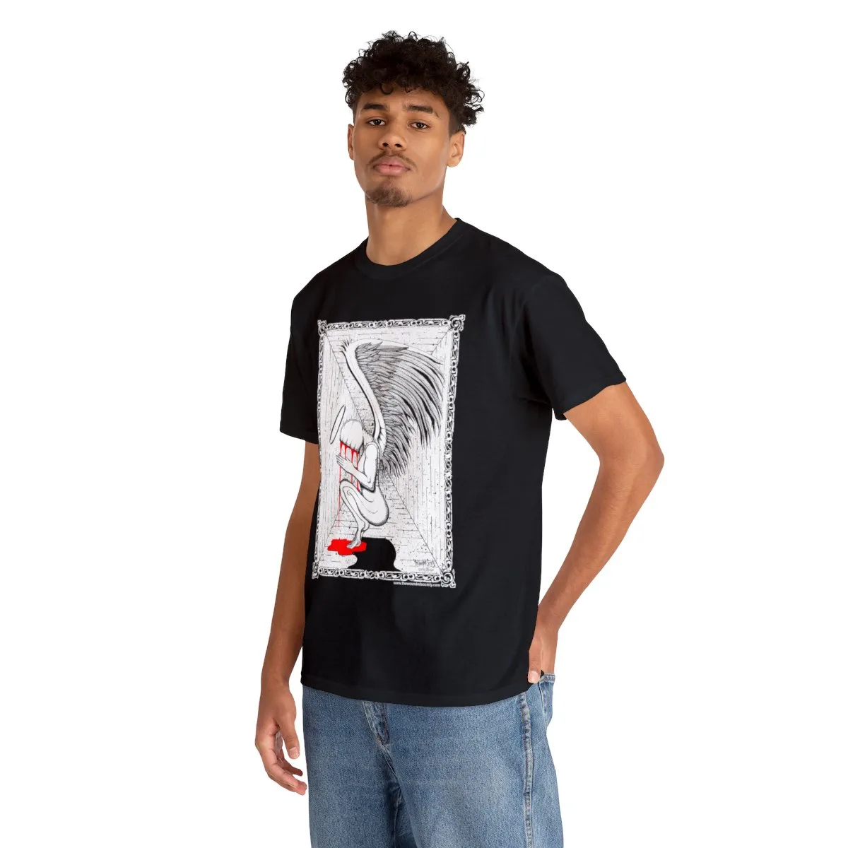 Praying Angel by The Wounded Society Short Sleeve Tshirt - Image 6