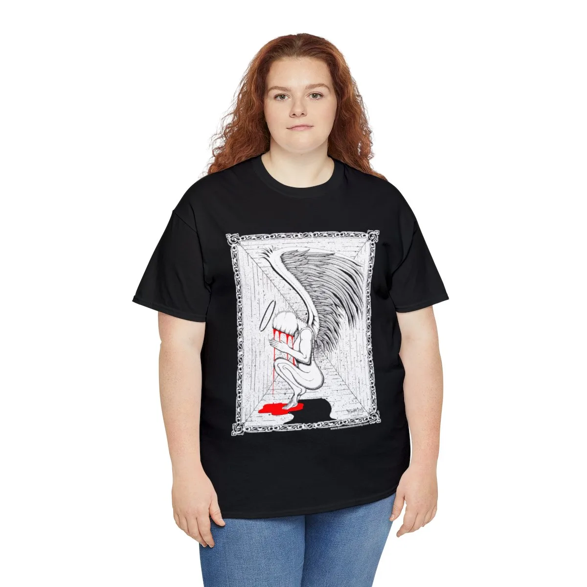 Praying Angel by The Wounded Society Short Sleeve Tshirt - Image 7