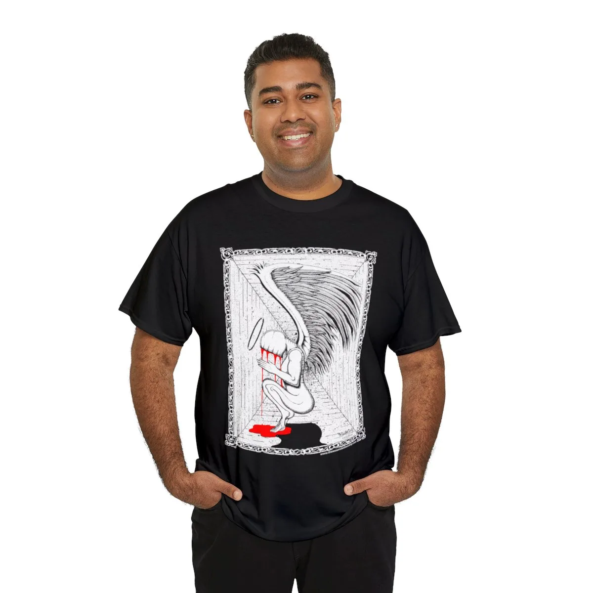 Praying Angel by The Wounded Society Short Sleeve Tshirt - Image 8