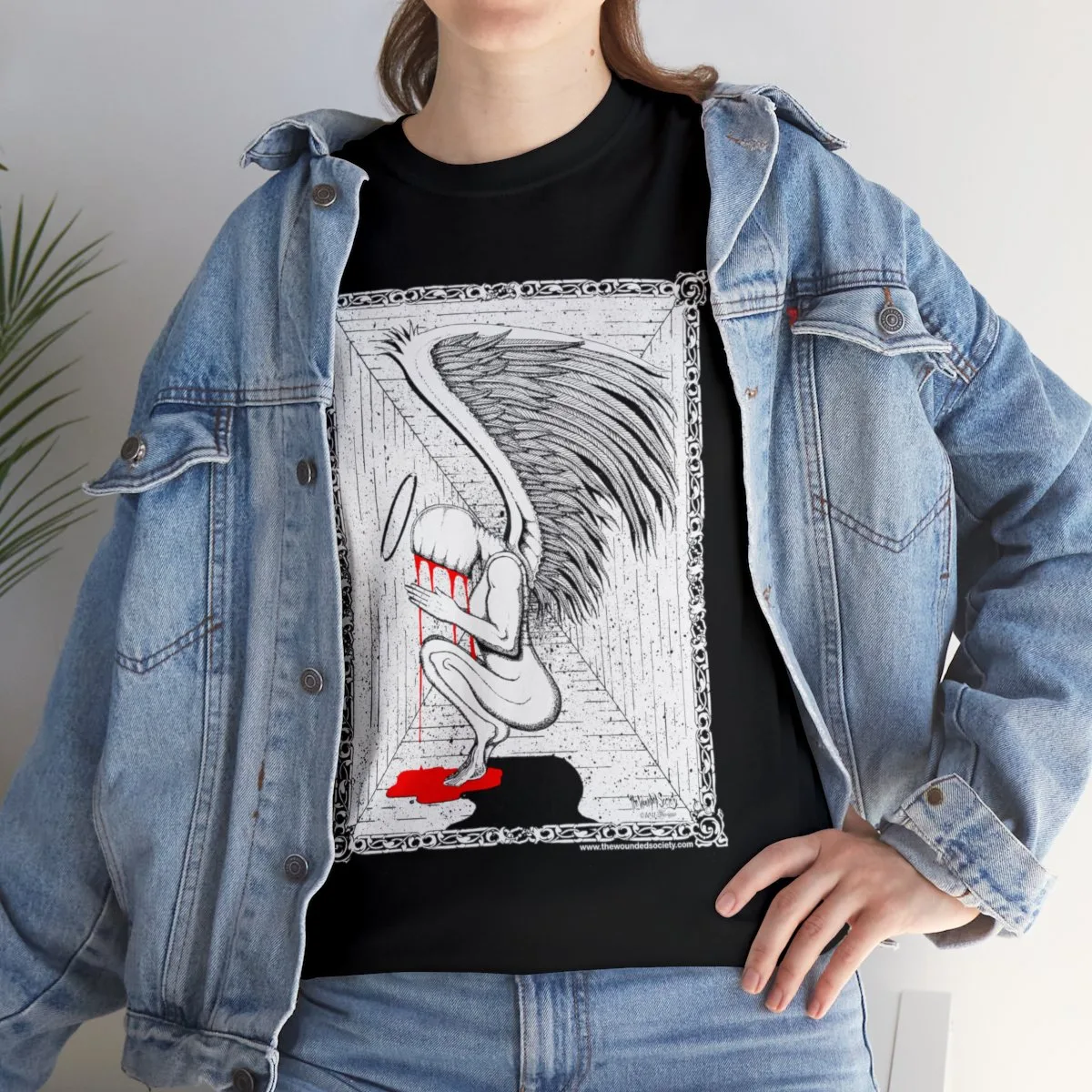 Praying Angel by The Wounded Society Short Sleeve Tshirt - Image 9