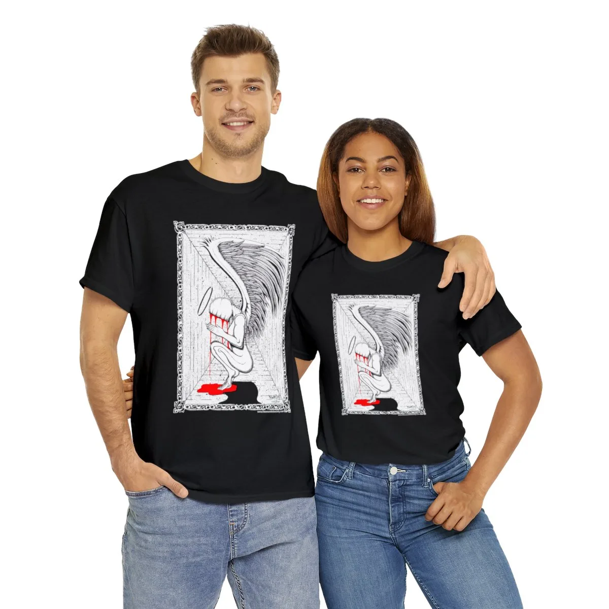 Praying Angel by The Wounded Society Short Sleeve Tshirt - Image 10